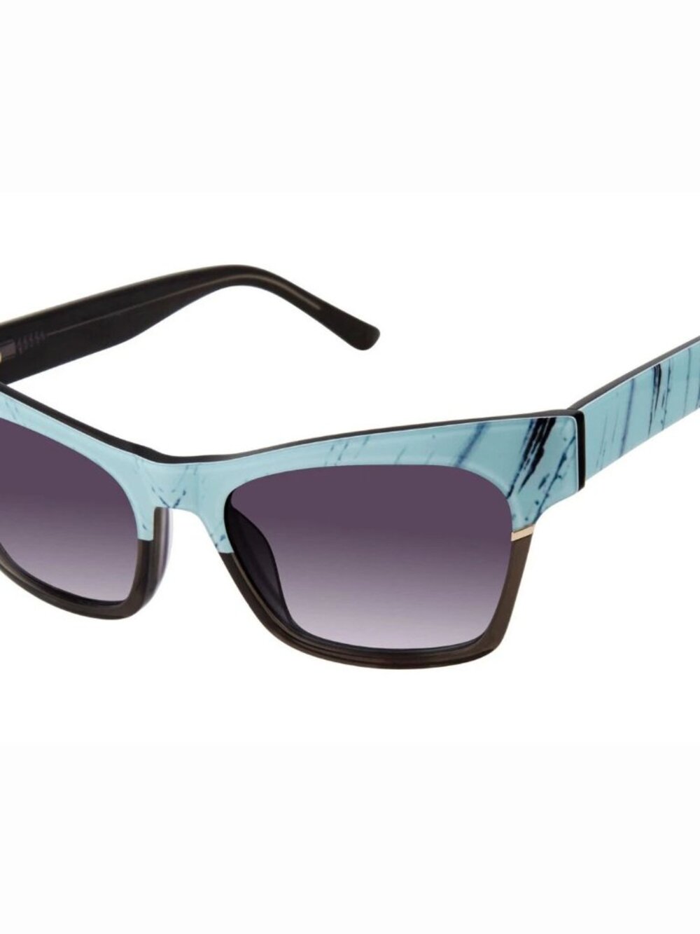 Gwen Stefani L.A.M.B. LA563 Turquoise Frame / Purple Gradient Lens Sunglasses